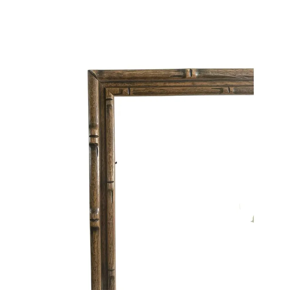 Bamboo Wooden Carved Frame Vintage 16x20 wood nautical rustic home decor boho